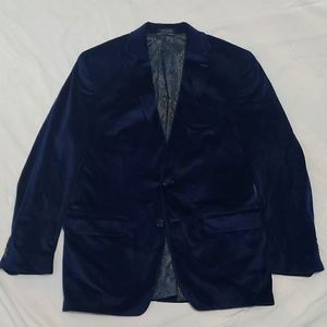 Lauren by Ralph Lauren Blue Velvet Blazer